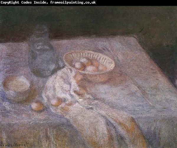 Claude Monet Still Life with Eggs